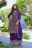 Purple Vichitra Silk Palazzo Set ClothsVilla