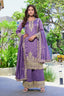 Purple Vichitra Silk Palazzo Set ClothsVilla