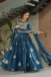 Load image into Gallery viewer, Rama Chinnon Sequins &amp; Beads Embroidered Gown with Dupatta ClothsVilla