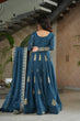 Load image into Gallery viewer, Rama Chinnon Sequins &amp; Beads Embroidered Gown with Dupatta ClothsVilla