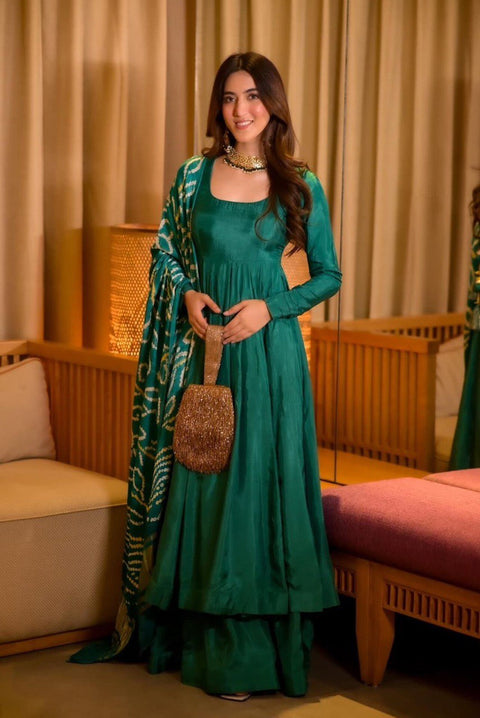 Rama Color Ri8 Fashion Anarkali Set - Flame of Elegance Clothsvilla Main image