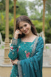 Load image into Gallery viewer, Rama Colour Premium Designer Kurti-Plazzo-Dupatta Set ClothsVilla