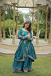 Load image into Gallery viewer, Rama Colour Premium Designer Kurti-Plazzo-Dupatta Set ClothsVilla