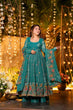 Load image into Gallery viewer, Rama Designer Soft Crunchy Silk Embroidered Gown Set with Sequins Work &amp; Matching Dupatta – Fully Stitched Party &amp; Festive Wear ClothsVilla