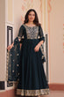 Load image into Gallery viewer, Rama Elegant Faux Blooming Embroidered Gown Set with Designer Dupatta ClothsVilla