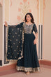 Load image into Gallery viewer, Rama Elegant Faux Blooming Embroidered Gown Set with Designer Dupatta ClothsVilla