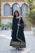 Load image into Gallery viewer, Rama Elegant Faux Blooming Embroidered Gown with Dupatta