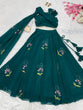 Load image into Gallery viewer, Rama Elegant Floral Draped Lehenga Set ClothsVilla