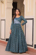 Load image into Gallery viewer, Rama Elegant Staple Jacquard Weaving Gown with Position Print Choli Clothsvilla