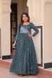 Load image into Gallery viewer, Rama Elegant Staple Jacquard Weaving Gown with Position Print Choli Clothsvilla