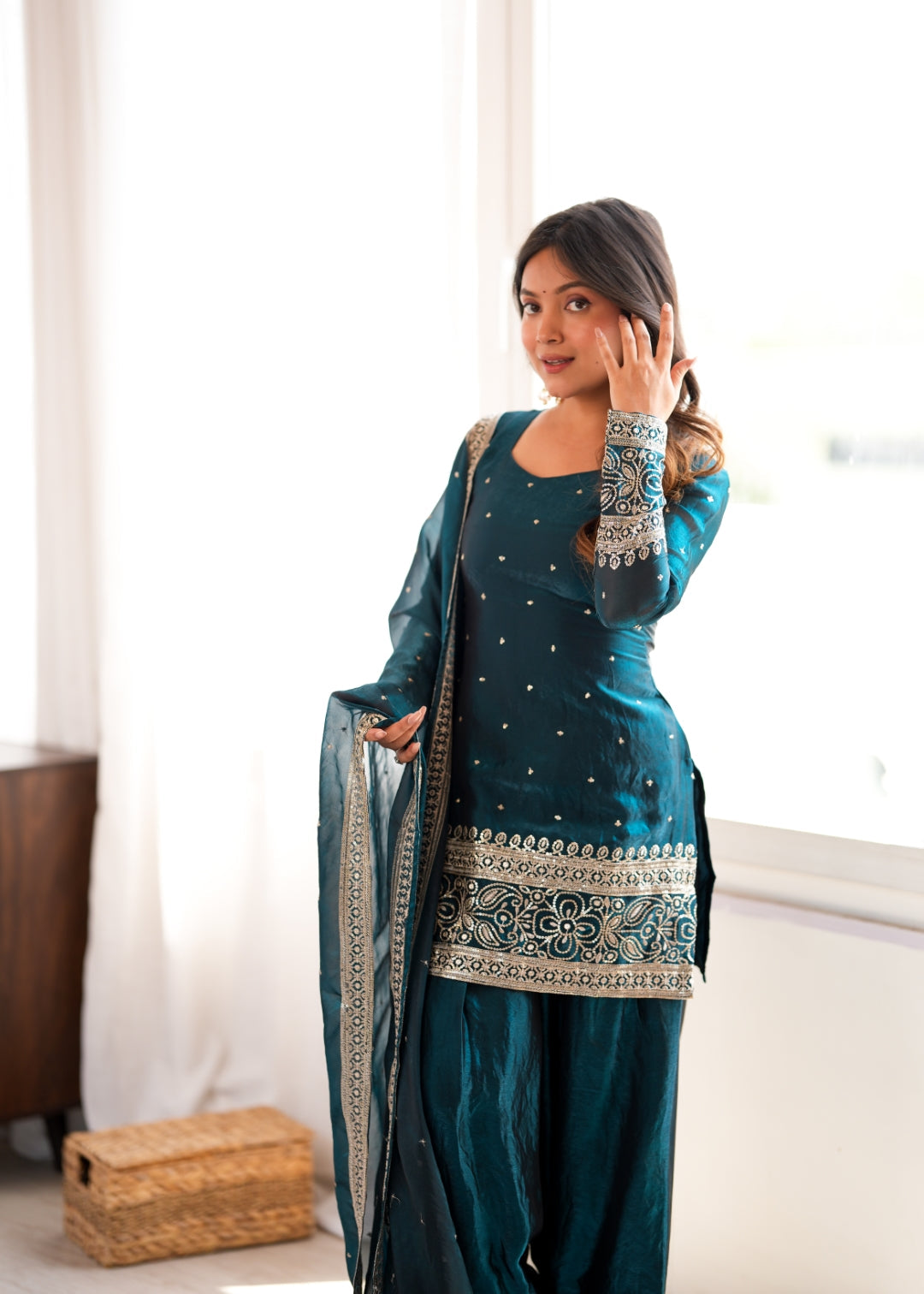 Rama Fendy Silk Farshi Suit Set ClothsVilla