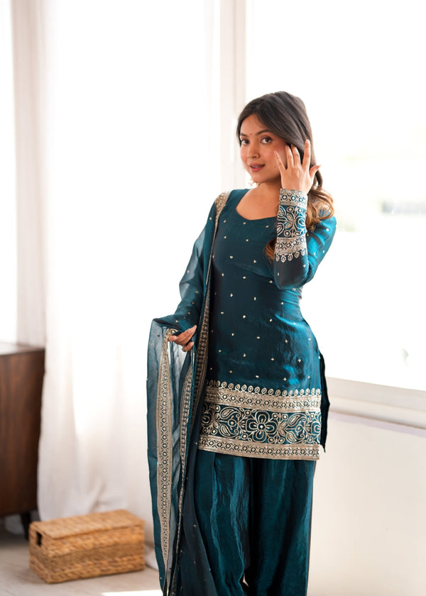 Rama Fendy Silk Farshi Suit Set ClothsVilla