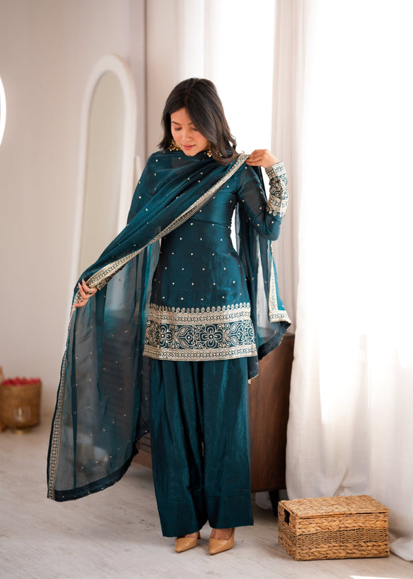 Rama Fendy Silk Farshi Suit Set ClothsVilla