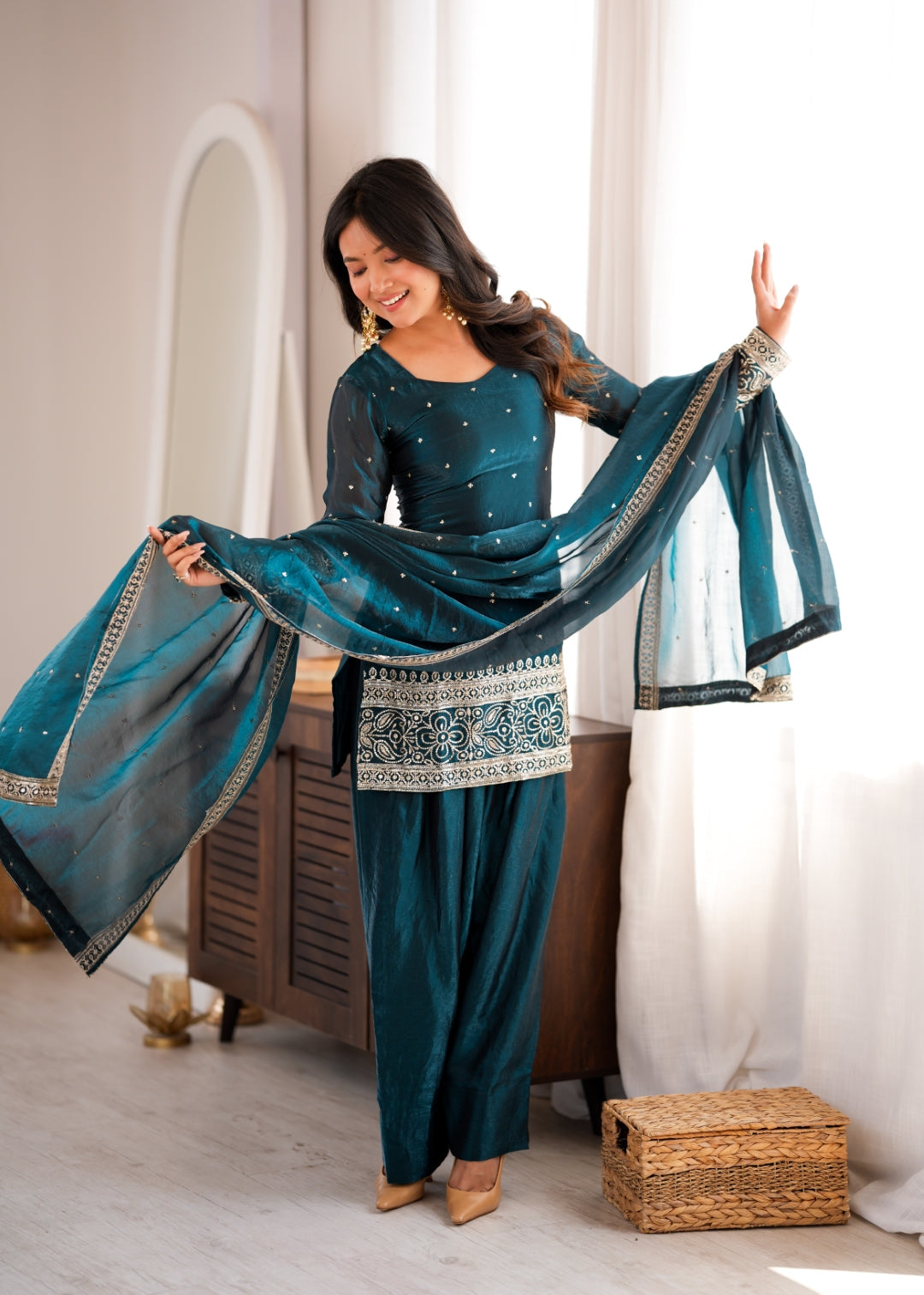 Rama Fendy Silk Farshi Suit Set ClothsVilla