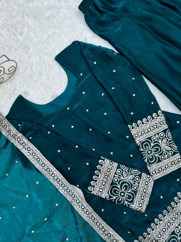 Rama Fendy Silk Farshi Suit Set ClothsVilla