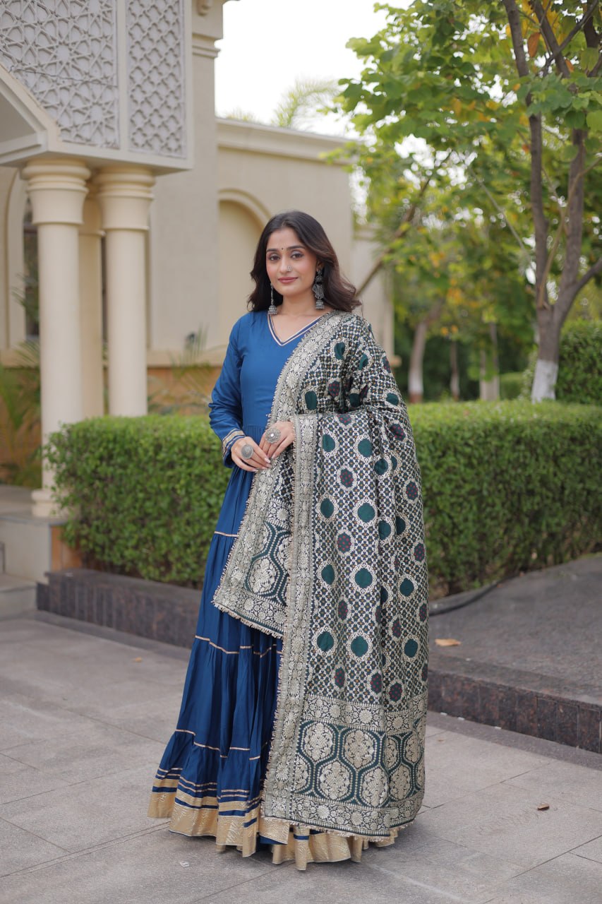 Rama Gota Patti Graceful Gown ClothsVilla