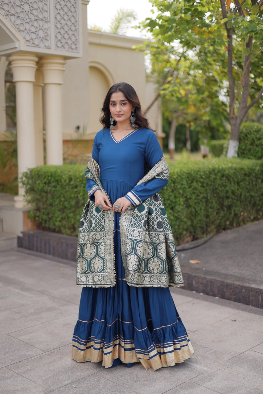 Rama Gota Patti Graceful Gown ClothsVilla
