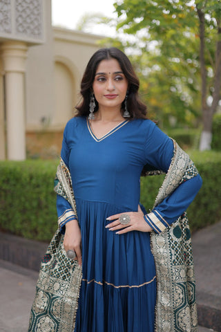 Rama Gota Patti Graceful Gown ClothsVilla
