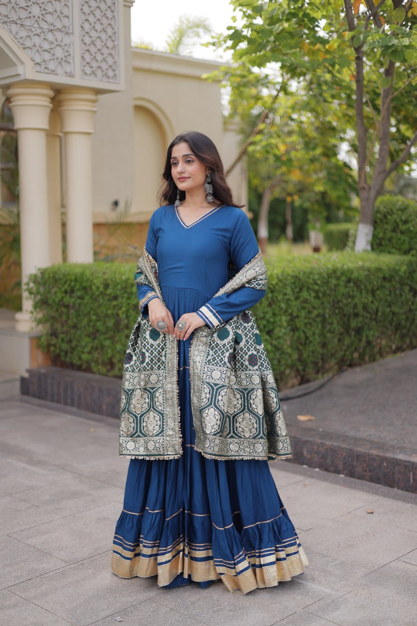 Rama Gota Patti Graceful Gown ClothsVilla