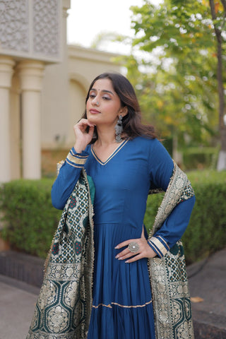 Rama Gota Patti Graceful Gown ClothsVilla