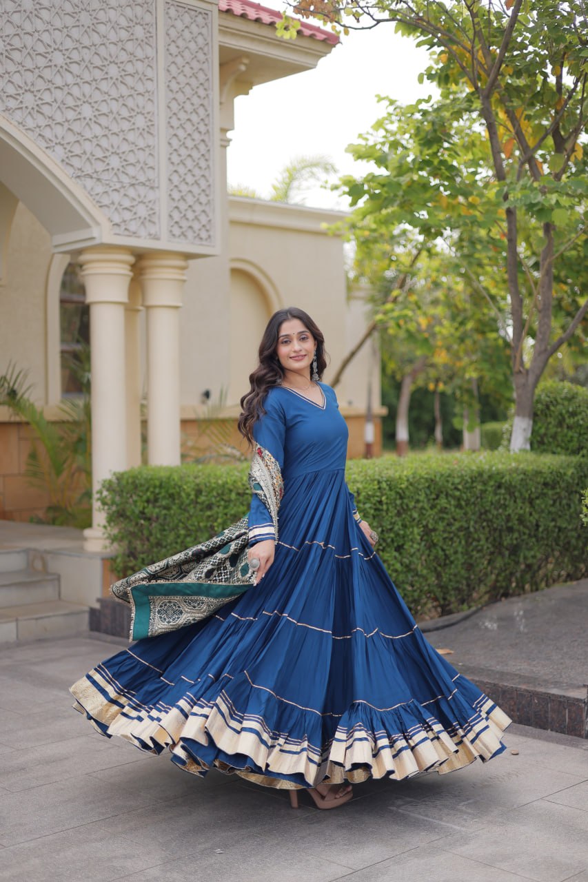 Rama Gota Patti Graceful Gown ClothsVilla
