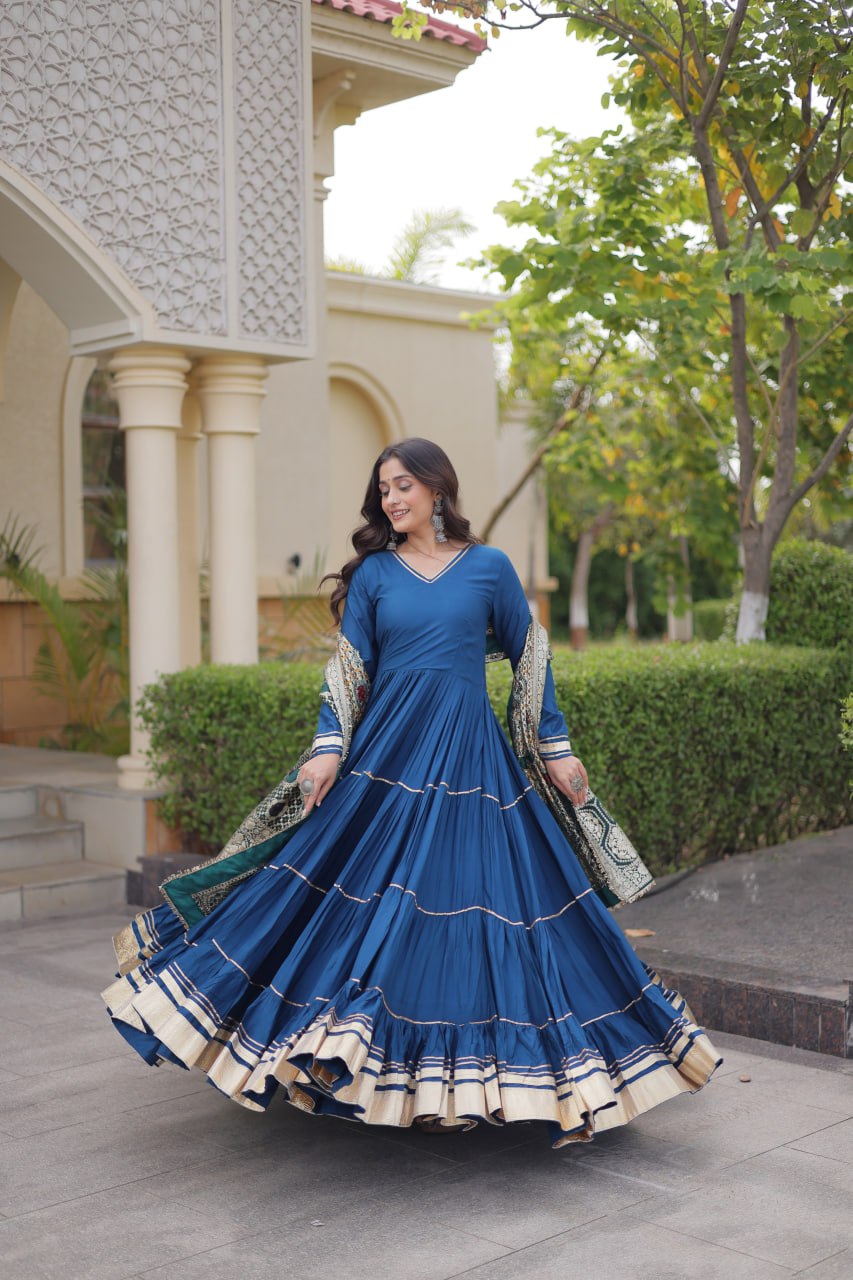 Rama Gota Patti Graceful Gown ClothsVilla