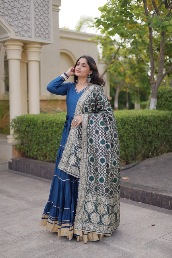 Rama Gota Patti Graceful Gown ClothsVilla