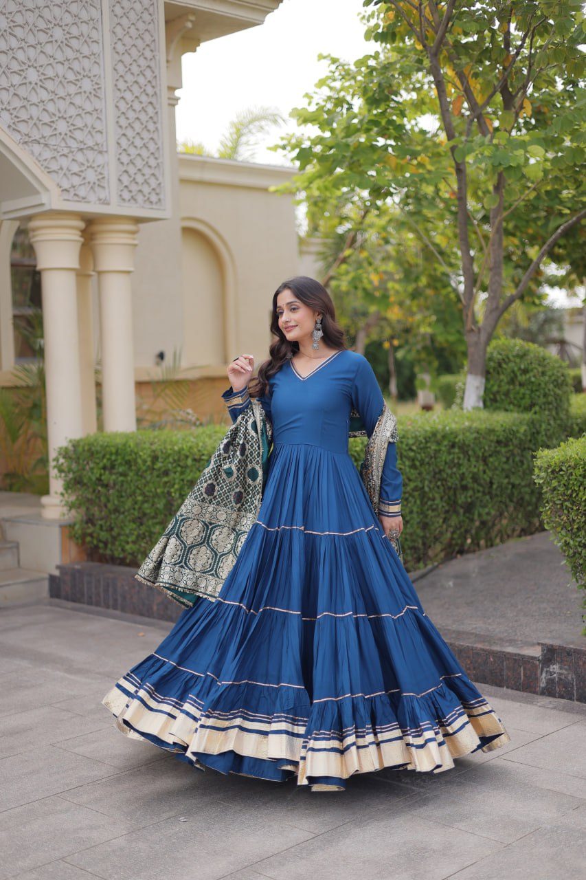 Rama Gota Patti Graceful Gown ClothsVilla