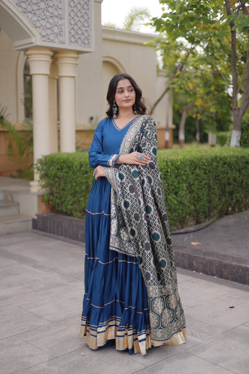 Rama Gota Patti Graceful Gown ClothsVilla
