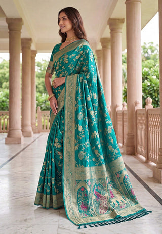 Rama Pure Nylon Satin Saree ClothsVilla