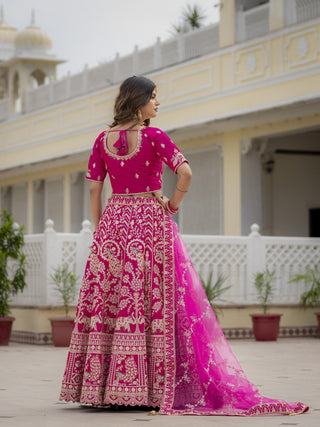 Rani Pink Bridal Lehenga Choli ClothsVilla