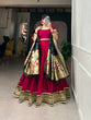 Load image into Gallery viewer, Rani Pink Color Vichitra Silk Lehenga Choli Set with Timeless Paithani Elegance ClothsVilla