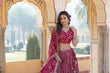 Load image into Gallery viewer, Rani Pink Designer Viscose Jacquard Lehenga Choli &amp; Dupatta Set with Sequins ClothsVilla