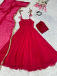 Load image into Gallery viewer, Rani Pink Elegant Anarkali Suit with Modern Flair by Ri8 Fashion Clothsvilla