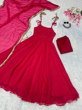 Load image into Gallery viewer, Rani Pink Elegant Anarkali Suit with Modern Flair by Ri8 Fashion Clothsvilla