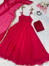 Load image into Gallery viewer, Rani Pink Elegant Anarkali Suit with Modern Flair by Ri8 Fashion Clothsvilla