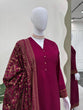 Load image into Gallery viewer, Rani Pink Elegant Monsoon Silk Embroidered Suit Set ClothsVilla
