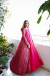 Load image into Gallery viewer, Rani Pink Elegant Party Wear Gown &amp; Long Koti Set with Embroidery and Sequins Clothsvilla