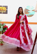 Load image into Gallery viewer, Rani Pink Fox Georgette Sequin Embroidered Gown with Flowing Skirt and Matching Dupatta ClothsVilla