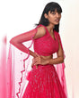 Load image into Gallery viewer, Rani Pink Graceful Double-Layer Net Lehenga Set – Perfect for Wedding Glam ClothsVilla