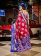Load image into Gallery viewer, Regal Rani Pink Patola Silk Saree with Exquisite Weaving Work ClothsVilla