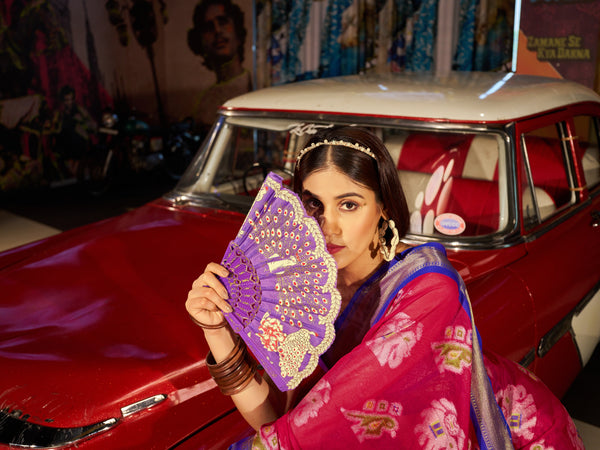 Regal Rani Pink Patola Silk Saree with Exquisite Weaving Work ClothsVilla