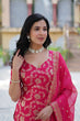 Load image into Gallery viewer, Rani Pink Premium Designer Readymade Top-Sharara-Dupatta Collection