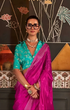 Load image into Gallery viewer, Rani Pink Timeless Blended Silk Saree – A Perfect Blend of Tradition &amp; Elegance ClothsVilla