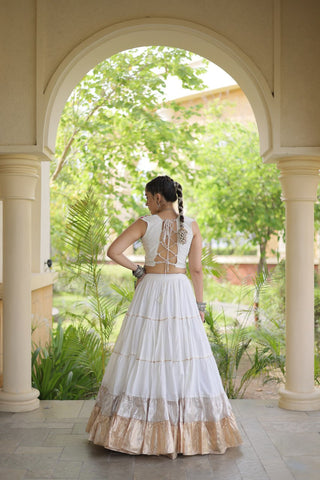 Rayon Kutchi Work Lehenga Choli ClothsVilla
