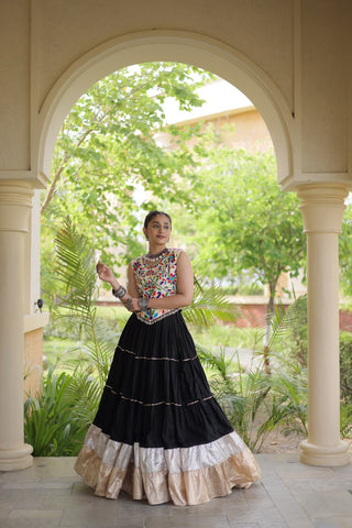 Rayon Kutchi Work Lehenga Choli ClothsVilla