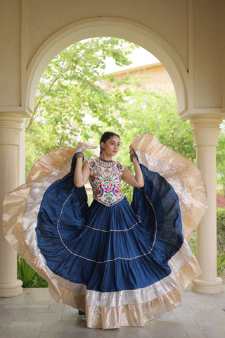 Rayon Kutchi Work Lehenga Choli ClothsVilla