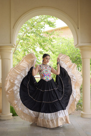Rayon Kutchi Work Lehenga Choli ClothsVilla