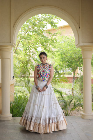 Rayon Kutchi Work Lehenga Choli ClothsVilla
