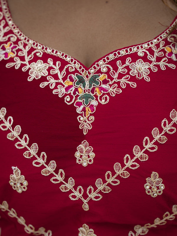 Red Bridal Lehenga Choli Set